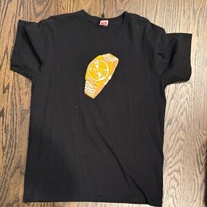Icecream Black T-Shirt with Red Tag